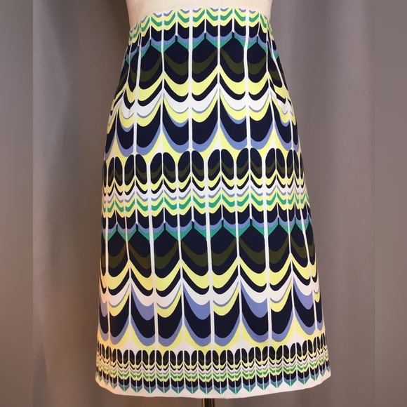 Talbots A-Line Print Skirt Size 14 - Picture 2 of 6